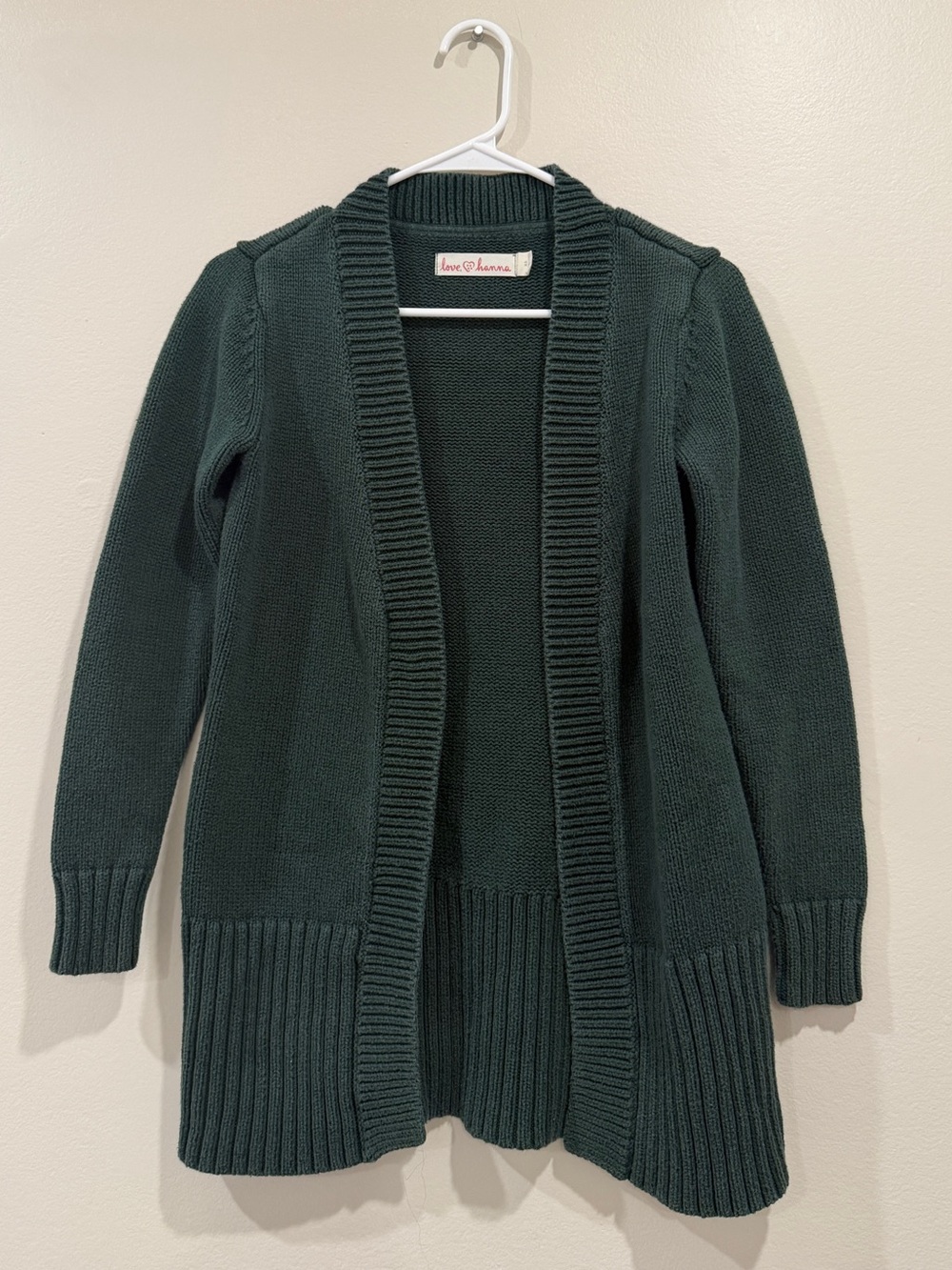 Green cardigan